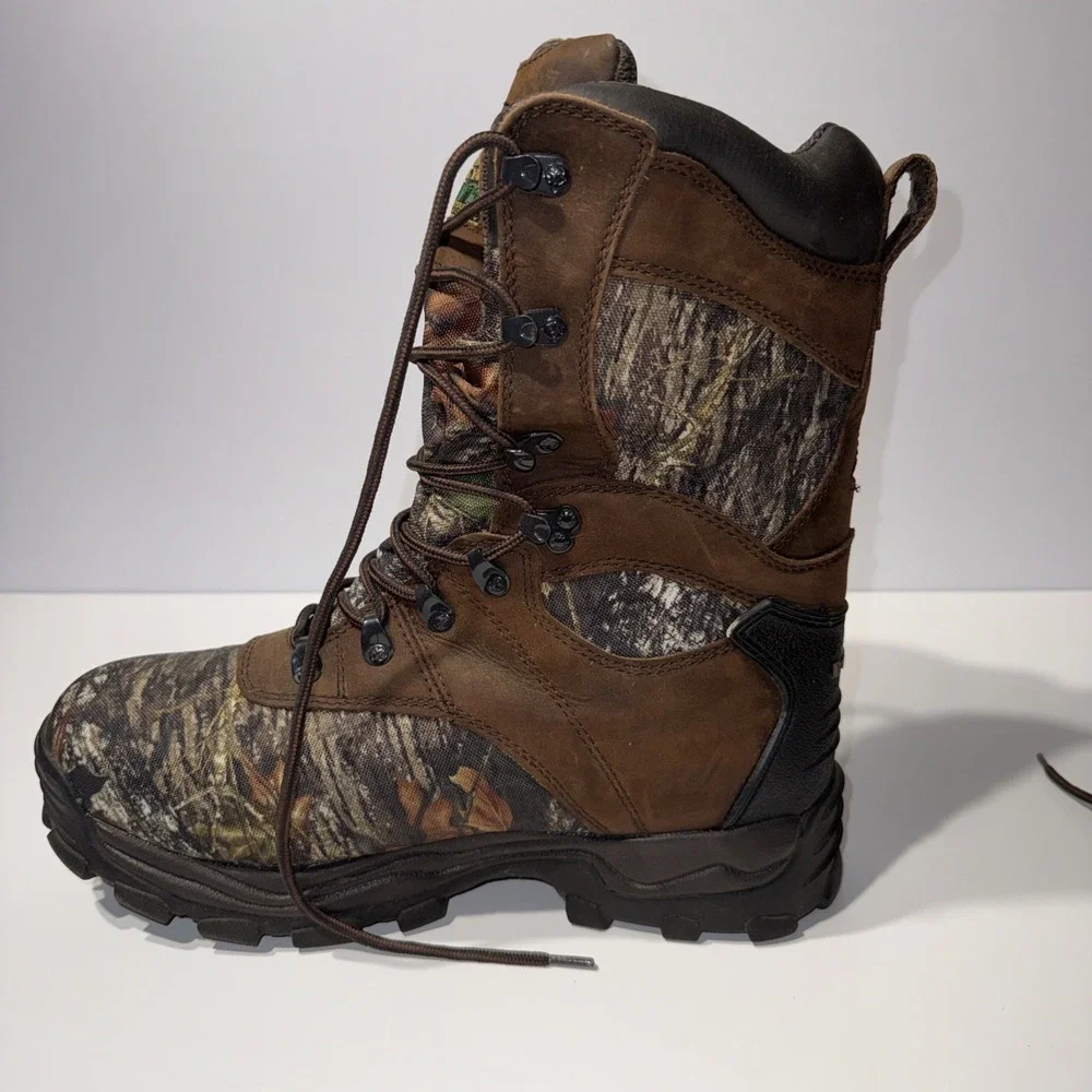 Rocky 1000 Gram Thinsulate Waterproof Hunting Boots Camo Brown Men's Size 11M - Picture 5 of 14